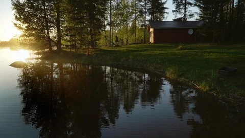 Fishing forest lake 스톡 동영상 93019422