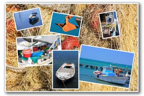 Fishing in Greece Foto stock
