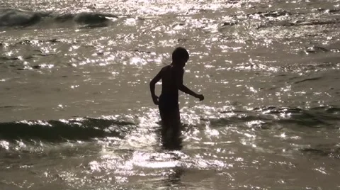 Fishing by hands at-sea Stock Footage 42475224