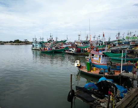 Fishing harbor Stock Photos