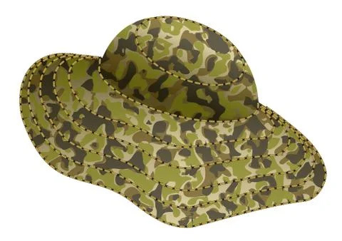 Fishing hat Stock Illustration