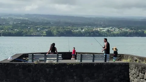 Fishing in Hawaii 7 Stock Footage 171308570