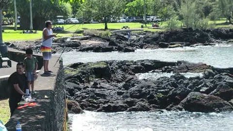 Fishing in Hawaii Video stock 171308521
