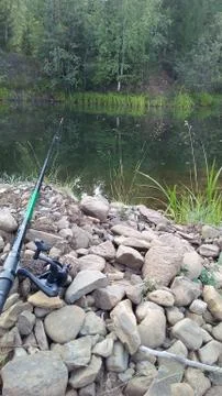 Fishing holidays Foto stock