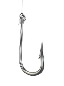 Fishing hook. 3d Stock Illustration