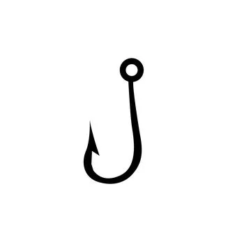 Fishing Hook icon design template illustration Stock Illustration