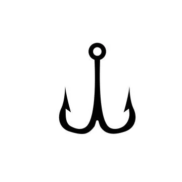 Fishing Hook icon design template illustration Stock Illustration