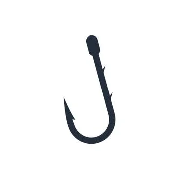 Fishing hook icon, hook icon Stock Illustration