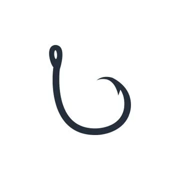 Fishing hook icon, hook icon Stock Illustration