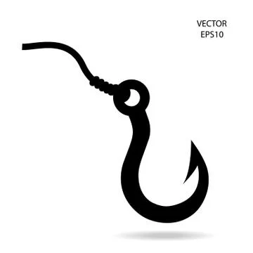 Fishing hook icon Stock Illustration