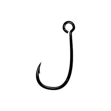 Fishing hook icon Stock Illustration