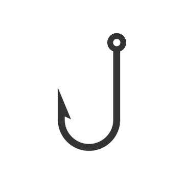 Fishing hook icon Stock Illustration
