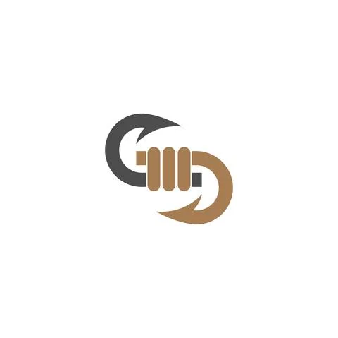 Fishing hook icon logo design illustration Stock Illustration