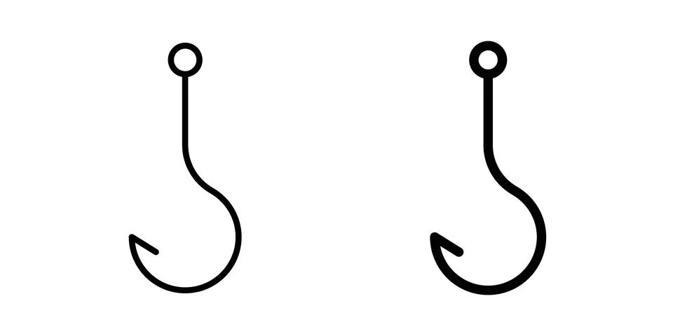 Fishing Hook icon vector design. EPS10 Stock Illustration