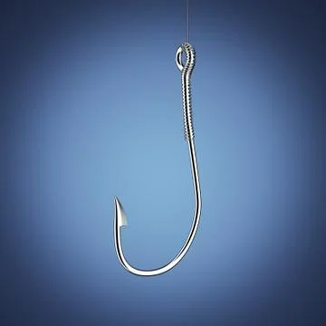 Fishing hook Illustrazione stock