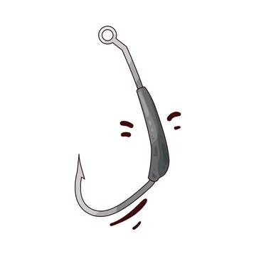 Fishing hook illustration Stock Illustration