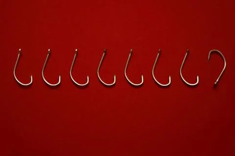 Fishing Hook Series (Odd one out) Stock Photos