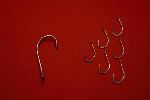 Fishing Hook Series (up-side down) Stock Photos
