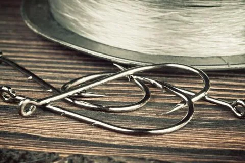 Fishing hooks Stock Photos