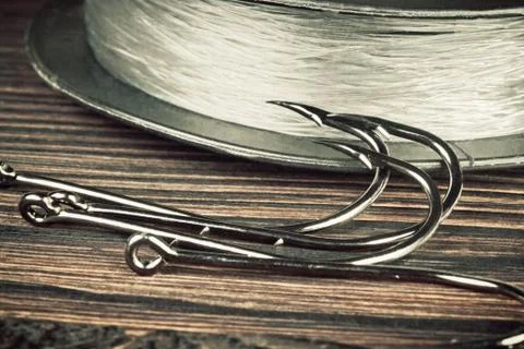 Fishing hooks Stock Photos