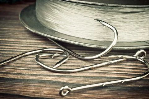 Fishing hooks Stock Photos
