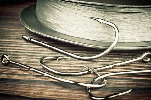 Fishing hooks Stock Photos