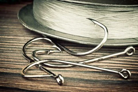 Fishing hooks Stock Photos