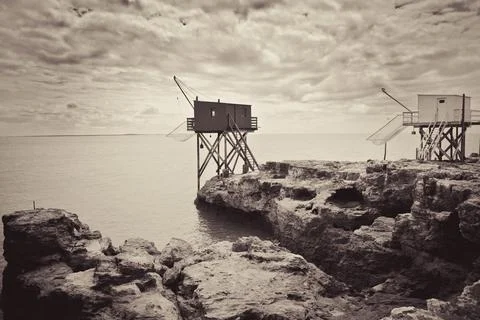 Fishing hut Stock Photos
