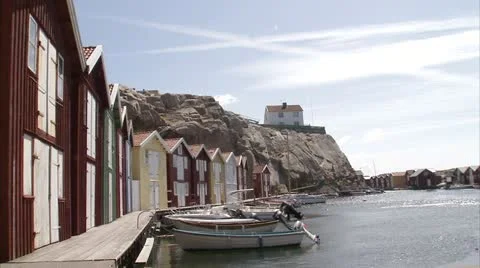 Fishing-huts Stock Footage 11287686