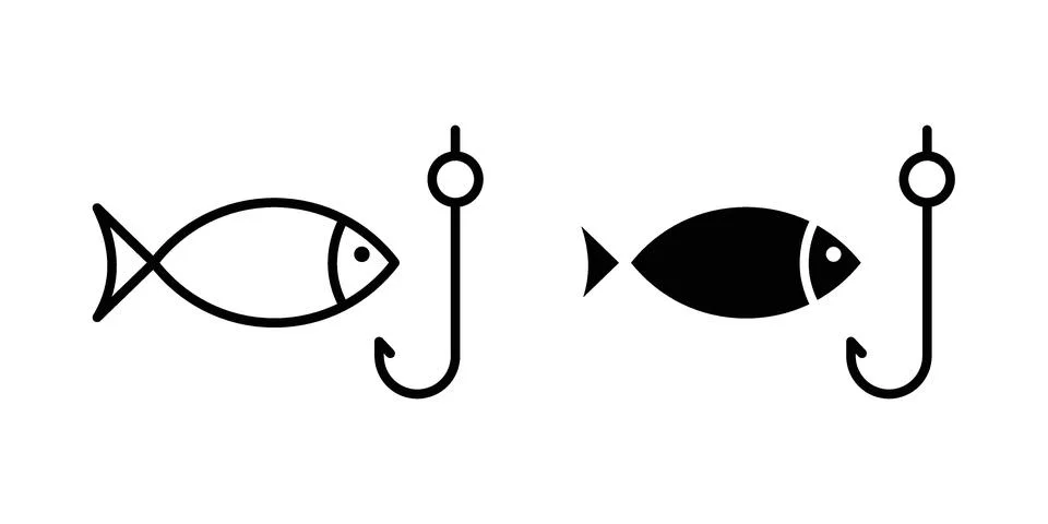 Fishing icon set, collection of vector icons イラスト素材