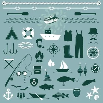 Fishing Stock Illustration