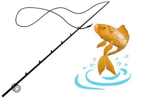 Fishing Illustrazione stock