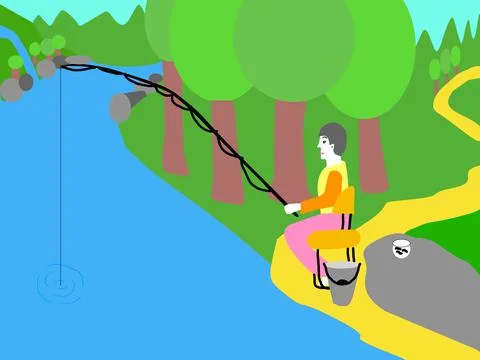 Fishing Stock Illustration