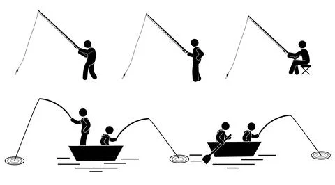Fishing Illustrazione stock