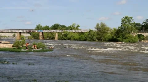 Fishing James River Stock-Footage 11128949