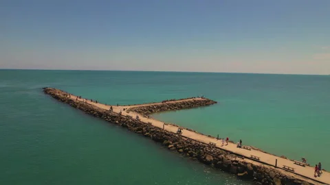 Fishing Jetty at JettyPark 動画素材 219592092