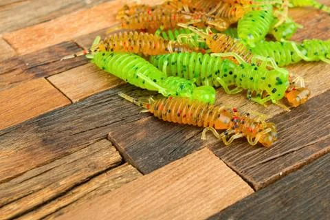 Fishing jig baits Stock Photos