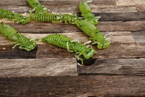 Fishing jig baits Stock Photos