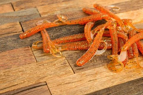 Fishing jig baits Stock Photos