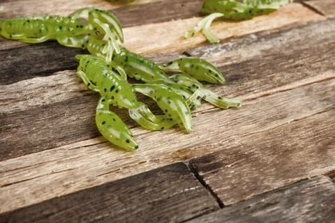Fishing jig baits Stock Photos