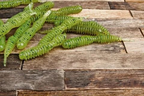 Fishing jig baits Stockfoto's