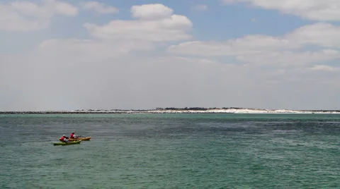 Fishing From Kayak Stock Footage 5296456