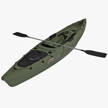 Fishing Kayak Sun Dolphin Journey 3D Model