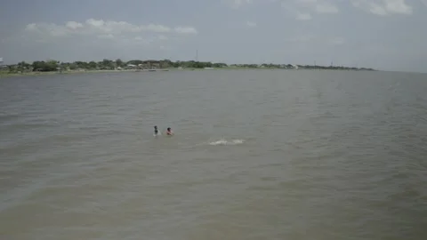 Fishing in Laguna Lake Stock Footage 229740977