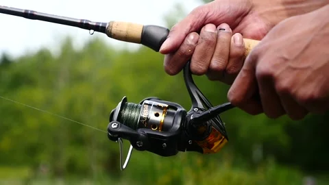 Fishing at the Lake. Video stock 165705565