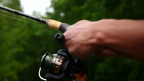 Fishing at the Lake Video stock 165705637