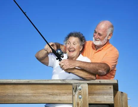 Fishing Lessons Stock Photos