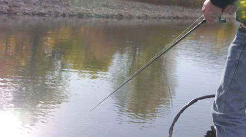 Fishing line in the water 库存影片 50768447