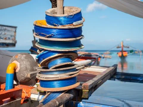 Fishing lines in the Philippines Stock Photos