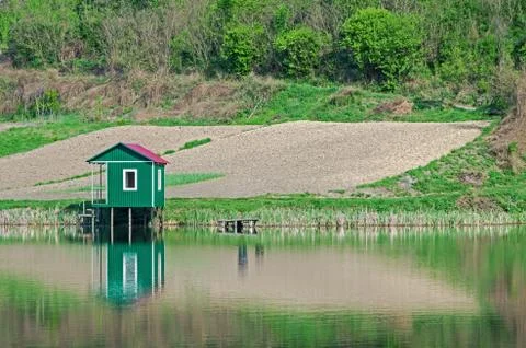 Fishing lodge Stock Photos